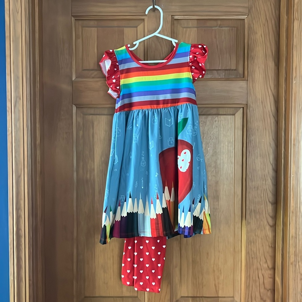 Penelope Plumm Size 5 matching back to school outfit